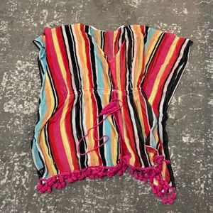 👙☀️🌴 Express 🌴 striped bikini swimsuit cover up